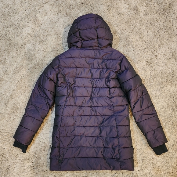 All In Motion Girls Hooded Purple Puffer Jacket Size XL 14/16 - Picture 15 of 16